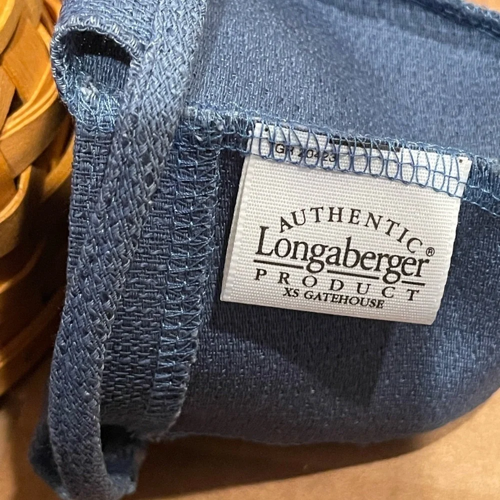 Longaberger XS Gatehouse Blue liner and Protector